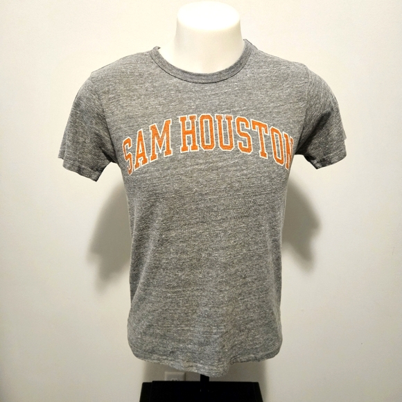 Vintage 2009 Sam Houston State Bearkats Shirt Mens Medium Gray Short Sleeve - Picture 1 of 12